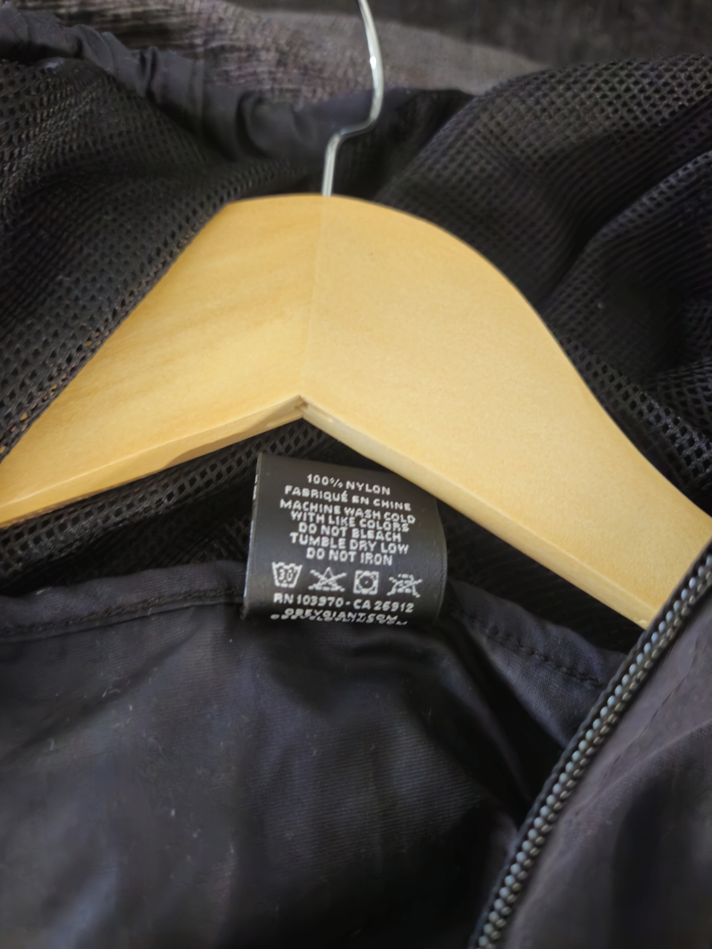 OBEY Men's Black Nylon Hooded Anorak Jacket in size XL - Picture 6 of 7